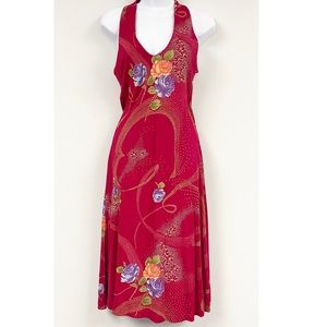 Free People Vintage V-neck Sleeveless Floral Dress